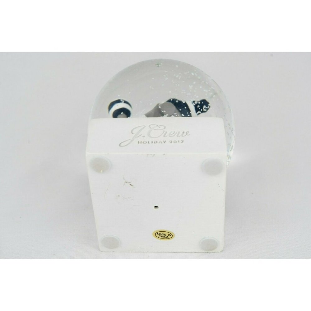 J Crew Snow Globe Christmas Holiday New Year Collector's 2017 Elephant Navy - Picture 5 of 5